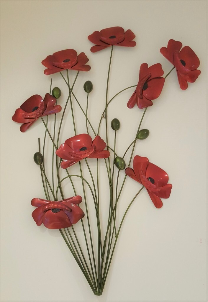 LOVELY METAL POPPY WALL ART FROM HOMESENSE in Bootle, Merseyside Gumtree