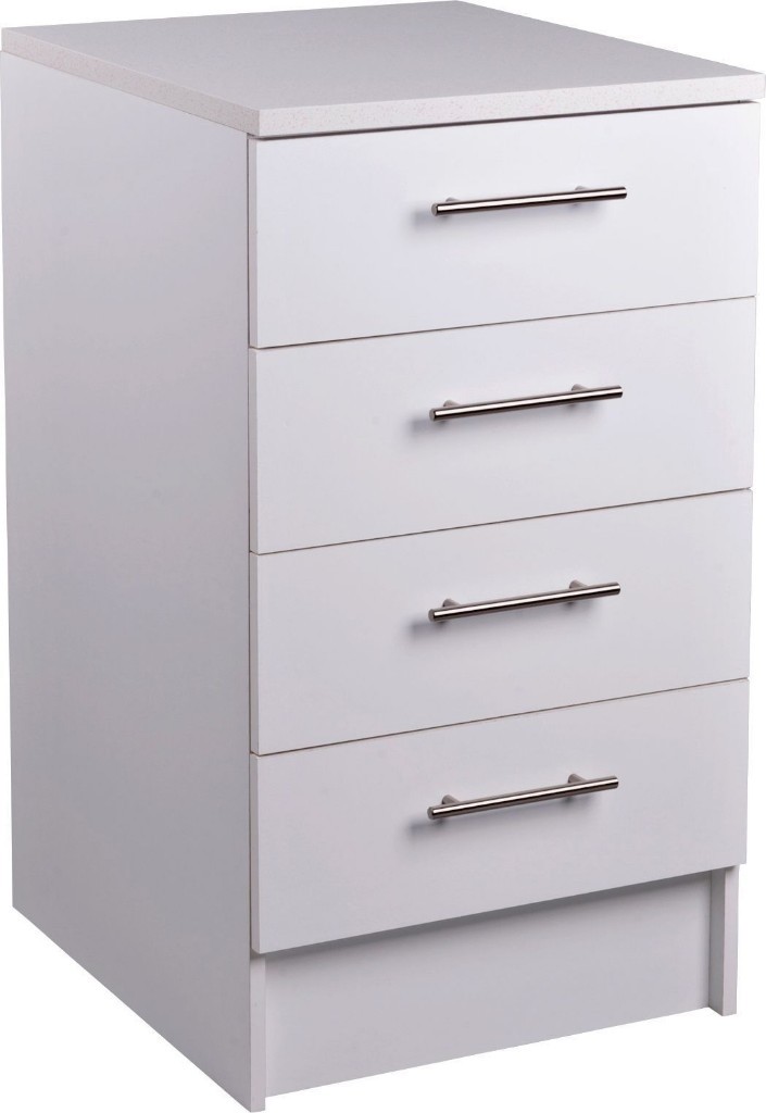 Athina 500mm Fitted Kitchen Drawer Unit White In Aston West