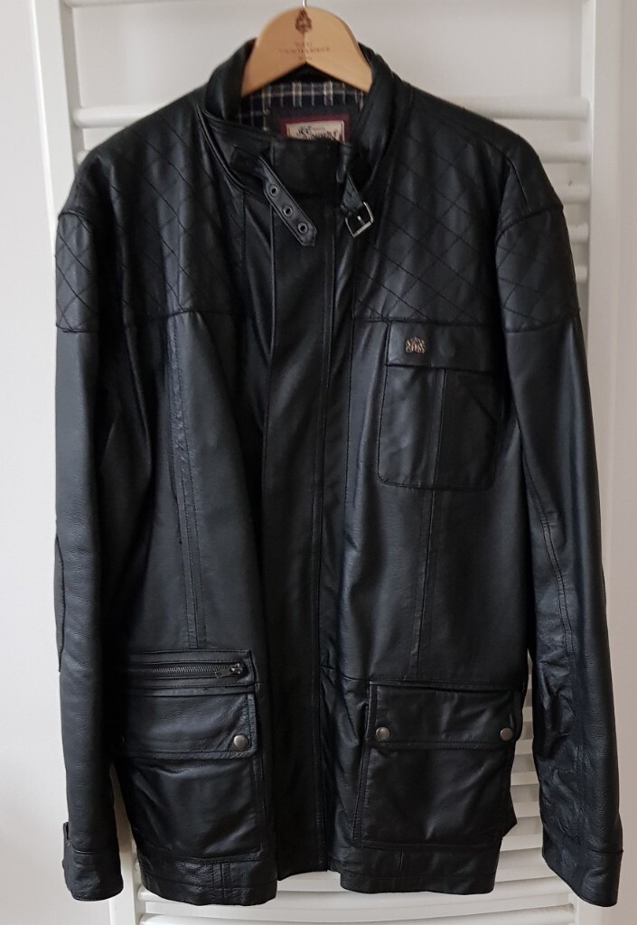 Men's Black Leather Jacket 2XL in Newcastle, Tyne and Wear Gumtree