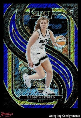 2025 Panini Select WNBA Blue Shimmer FOTL Maddy Westbeld Premier RC Rookie 4/7
