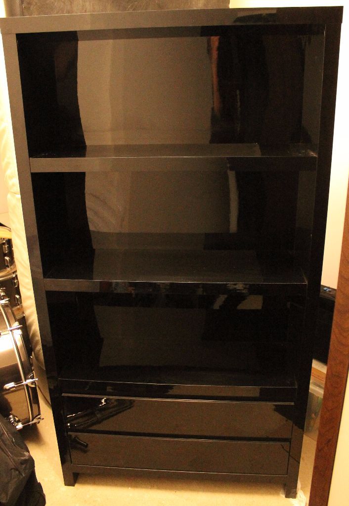 Next Home Black High Gloss Bookshelf. in Cambuslang, Glasgow Gumtree