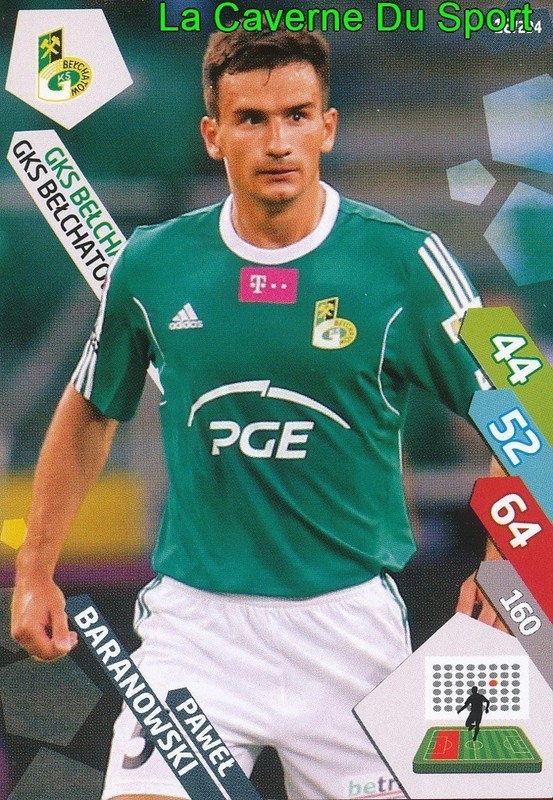 018 Pawel Baranowski Poland Gks Belchatow Card Adrenalyn Ekstraklasa 2015 Panini