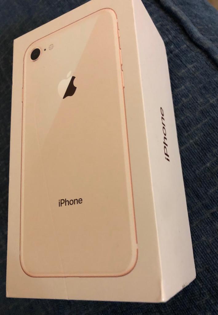 APPLE IPHONE 8 64GB ROSE GOLD USED (ON 3 NETWORK) in Plymouth, Devon