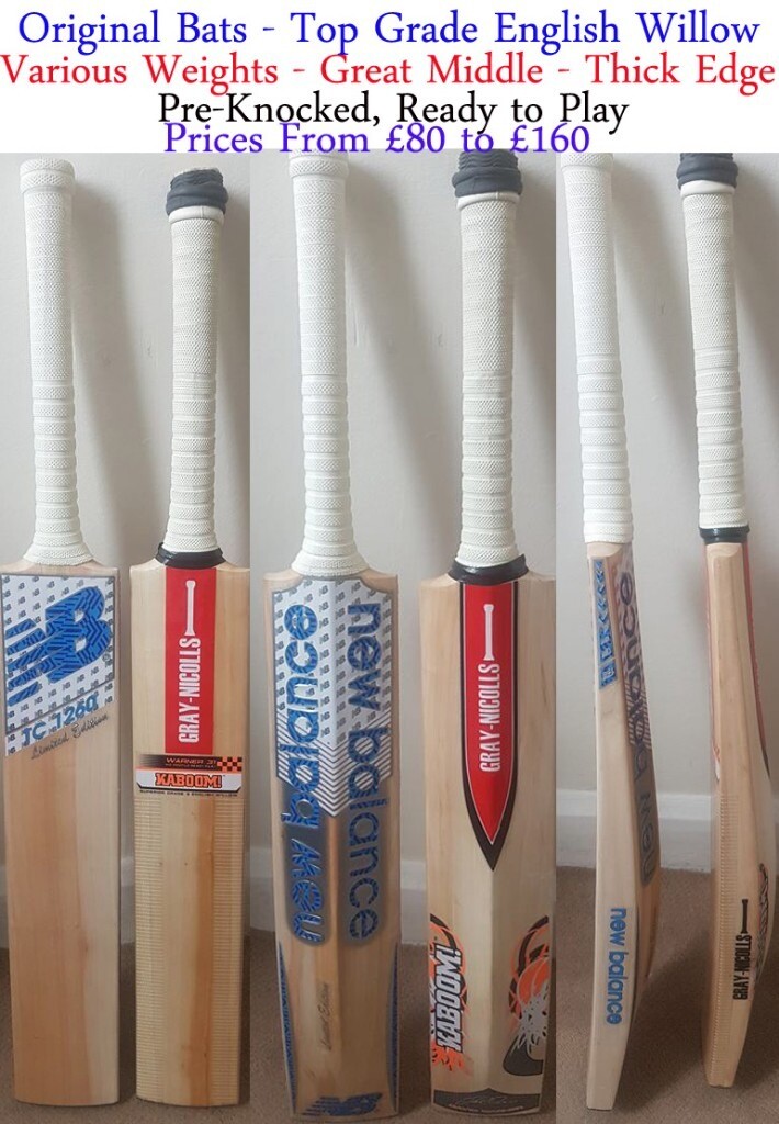 Cricket Bats Brand New Grade 1 Best Quality Top English Willow Oiled