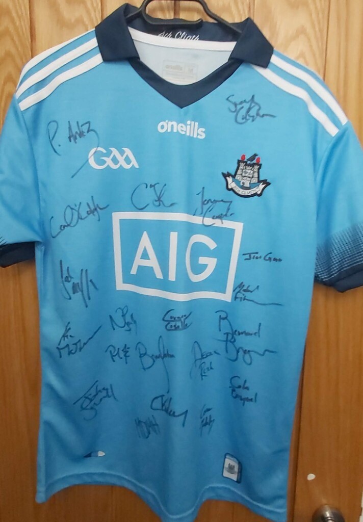 Signed Dublin GAA Football Jersey 2019 '5 in a row' All Ireland