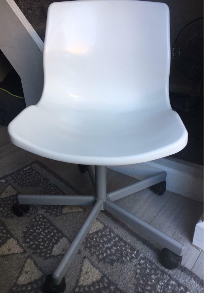 Ikea desk chair White & grey in Marsden, West Yorkshire Gumtree