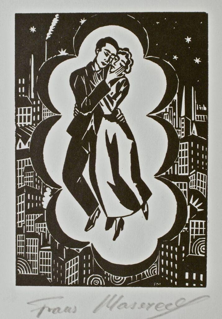 Frans Masereel Love in the City 1929 – Expressionist Woodcut