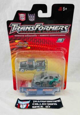 Transformers RID Robots In Disguise X-Brawn and Scourge MOSC