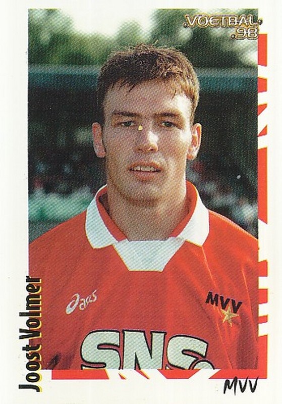 377 Joost Volmer # Netherlands Mvv.Maastricht Sticker Panini Voetbal 98