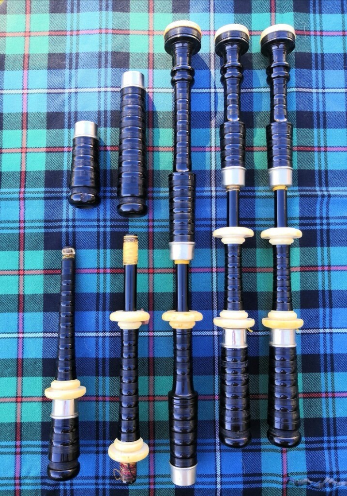 c.1930 R.G. Lawrie Bagpipes in Ebony, Nickel & I in Blackford