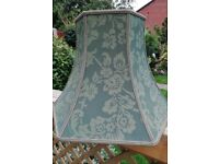 Vintage dark green patterned lampshade 