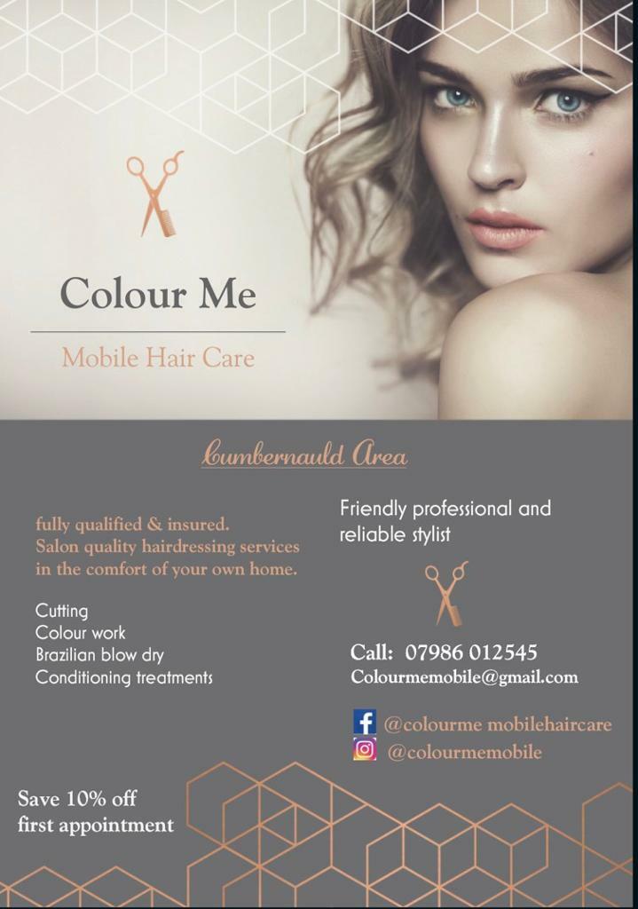 Mobile Hairdressing services in Cumbernauld, Glasgow Gumtree