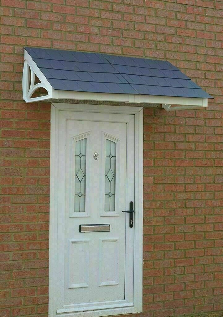 Front Door Tiled Porch Canopy Lean To Porch Tiled Shelter Cover