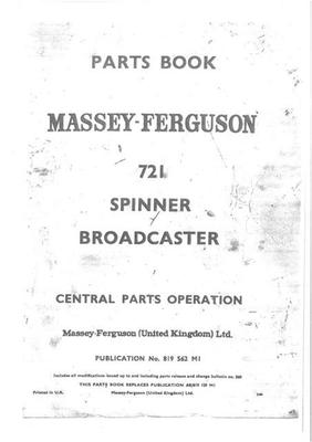 Manuals Books Fertilizer Spreader