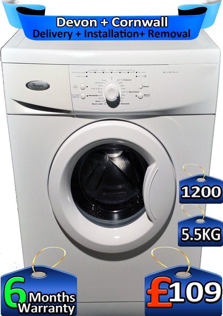 5.5kg Drum 1200 Spin Whirlpool Washing Machine Fast Wash, Factory
