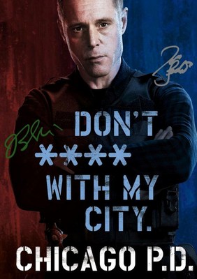 CHICAGO P.D. SIGNED PHOTO POSTER 12''X8'' A4 Jason Beghe Jon Seda