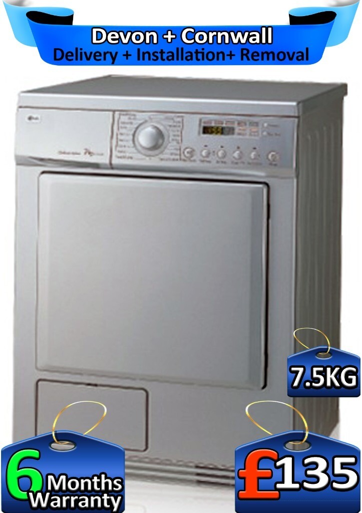 LG Tumble Dryer, 7.5kg Load, Dual Heat, Condenser, Factory Refurbished