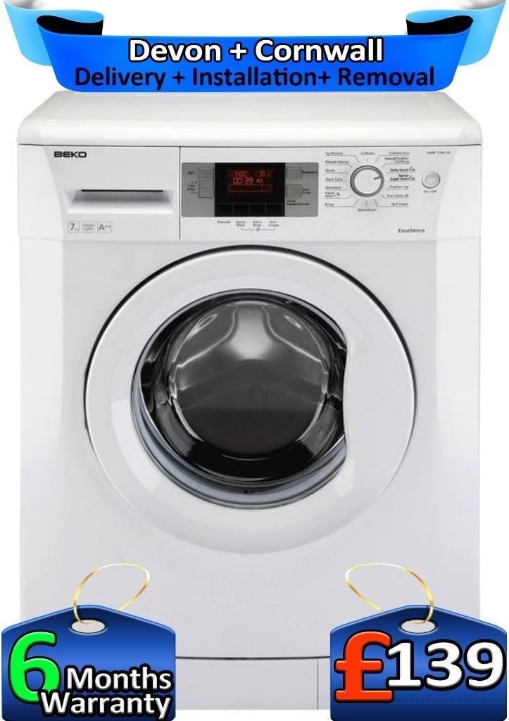 Beko Washing Machine, 7kg Drum, 1600 Spin, Quick Wash, Factory