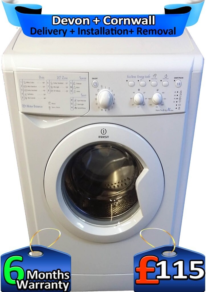 Indesit Washing Machine, 6kg Load, Eco Time, 1200 Spin, Factory