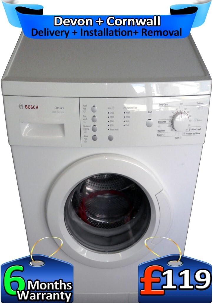 Bosch Washing Machine, Touch Control, 6kg Drum, 1200 Spin, Factory