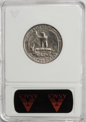 ANACS Struck by Cap Die Washington Quarter Mint Error Exceedingly RARE!