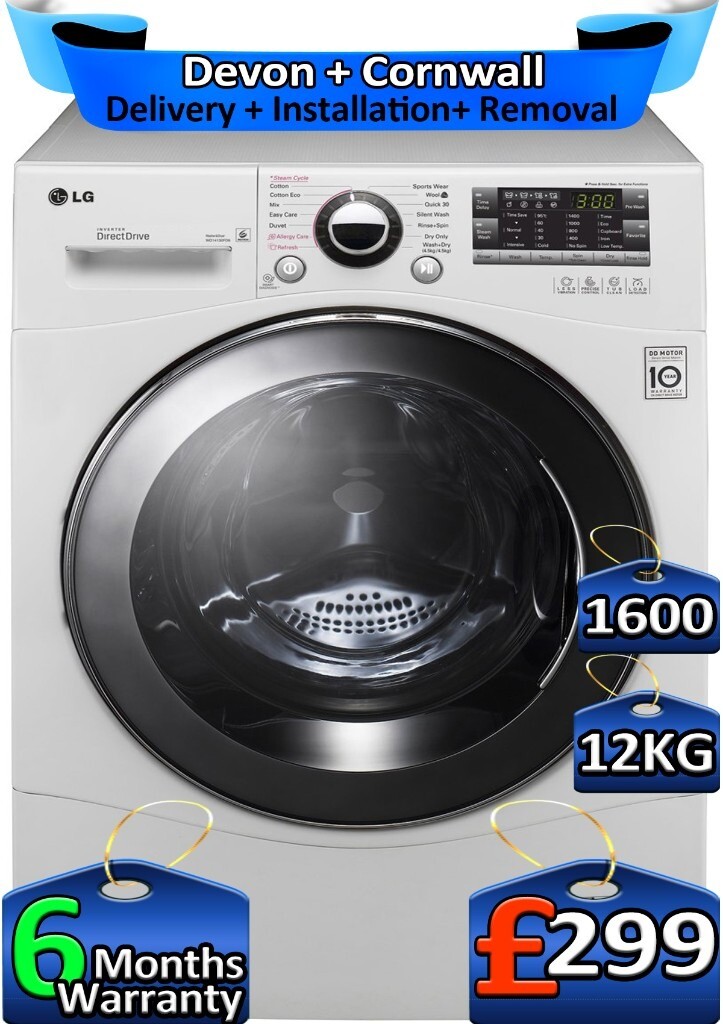 1600 Spin, HUGE 12+8KG, LG Washer Dryer, True Steam, Factory Refurbished inc 6 Months Warranty