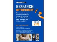 Paid research opportunity - what does your family do online?