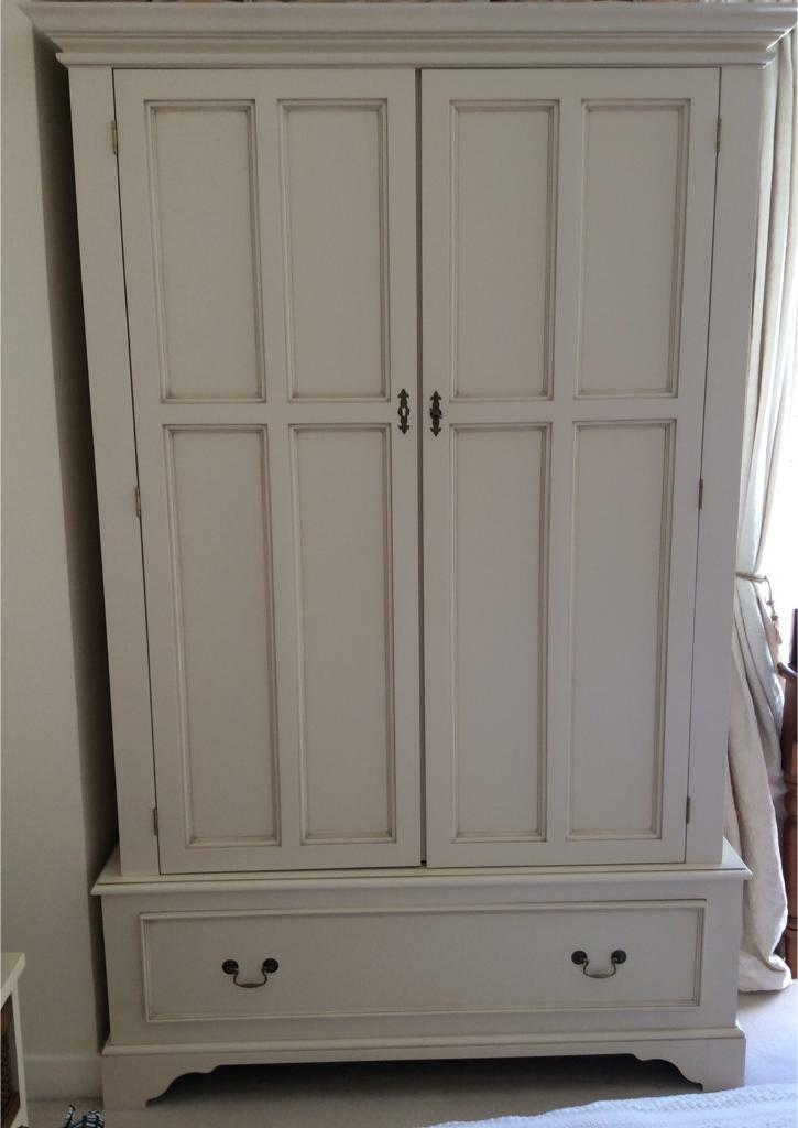Laura Ashley Clifton Cream Painted Double Wardrobe In Clifton