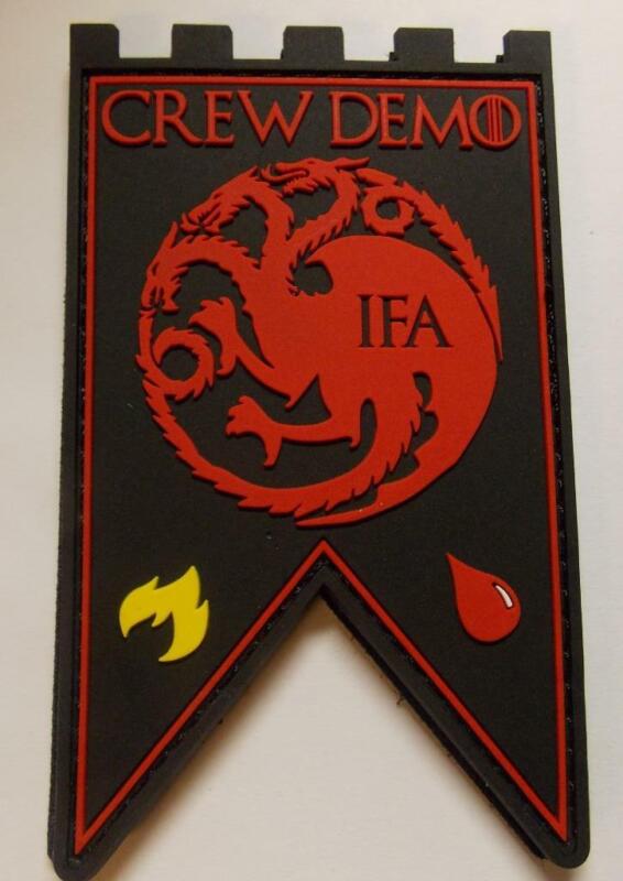 DRAGON IN-FLIGHT ABORT (IFA) CREW DEMO 45 RANS MISSION PATCH GAME OF THRONES