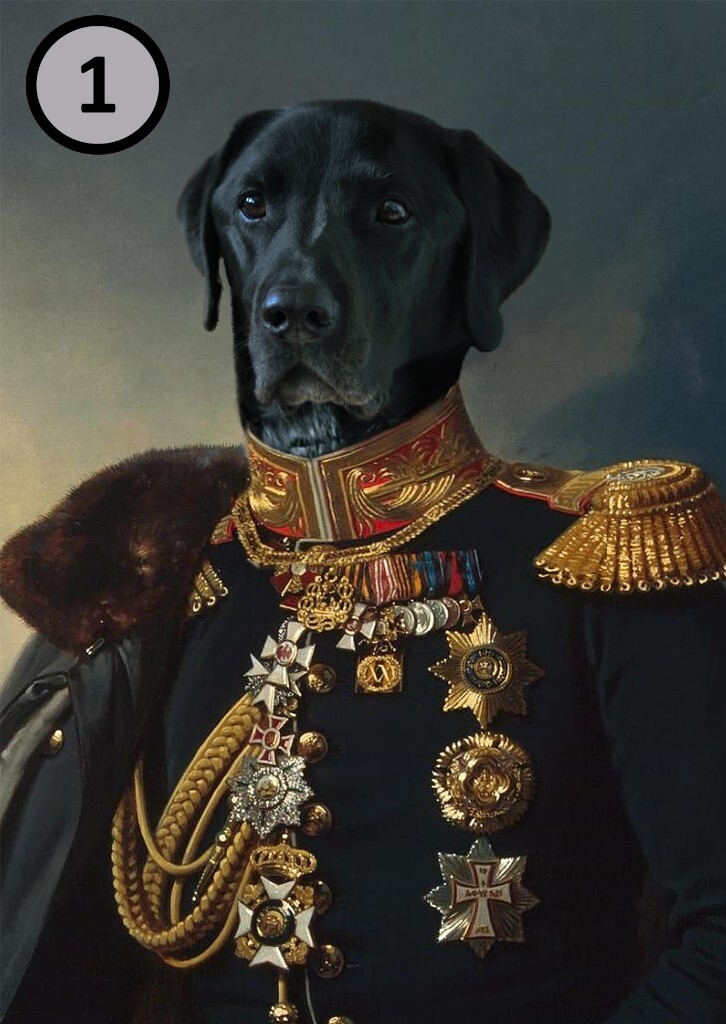 Personalised Vintage Pet Portrait Old Fashioned Victorian