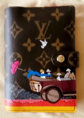 New Louis Vuitton Monogram Christmas 2015 Evasion Medium Agenda Notebook Cover