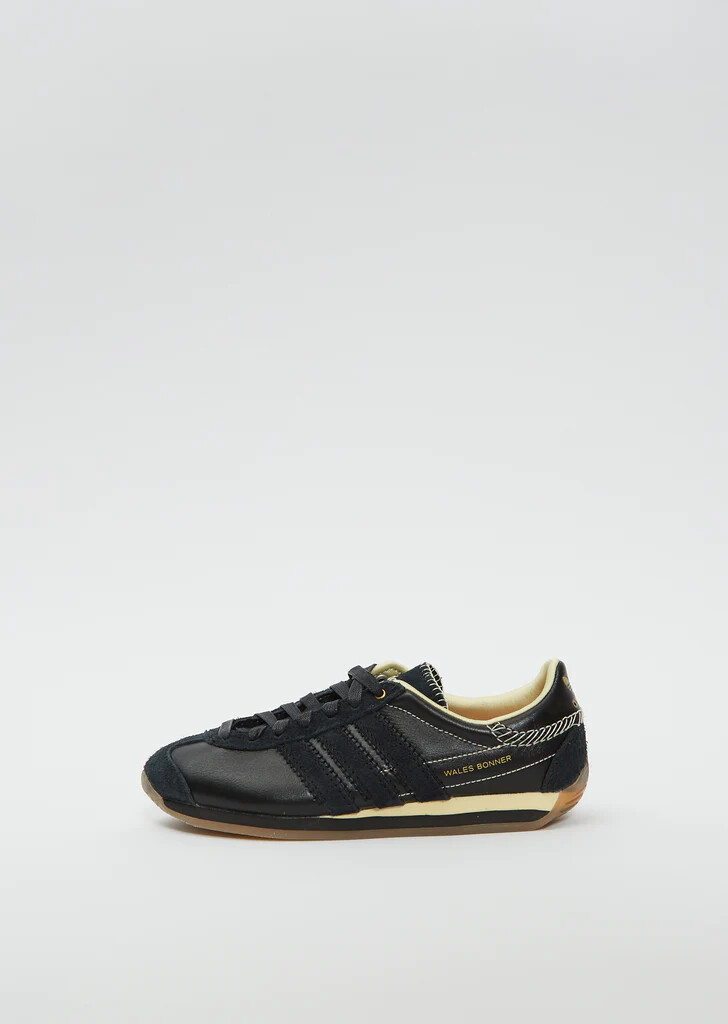 Pre-owned Adidas Originals Adidas Wales Bonner Wb Country Black Leather Gy1702