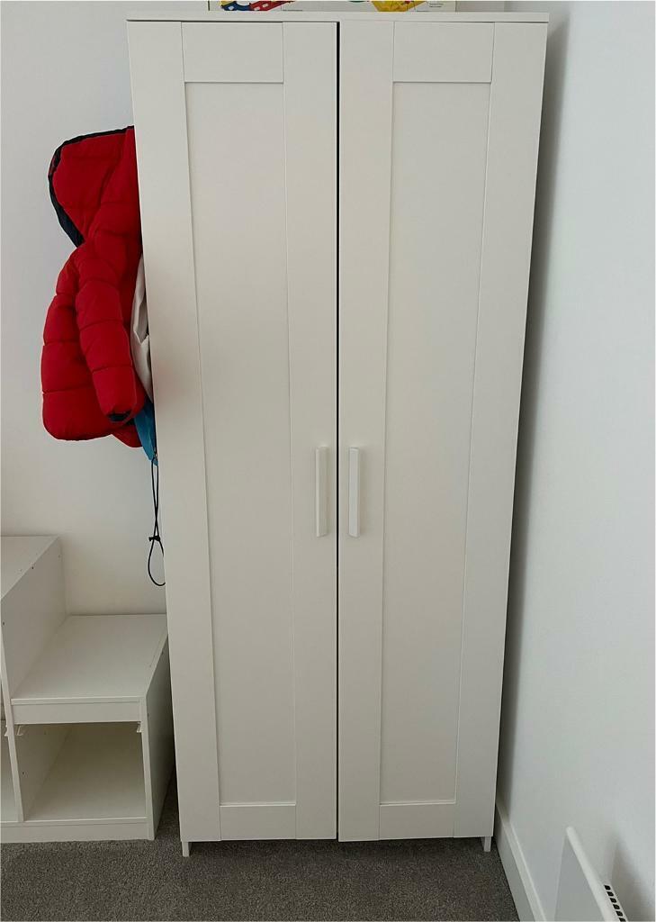 Ikea White Wardrobe In Deansgate, Ikea 2 Door Cupboard With Shelves