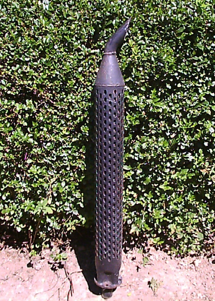 Tractor plant Exhaust / Silencer / Muffler with heat shield. in