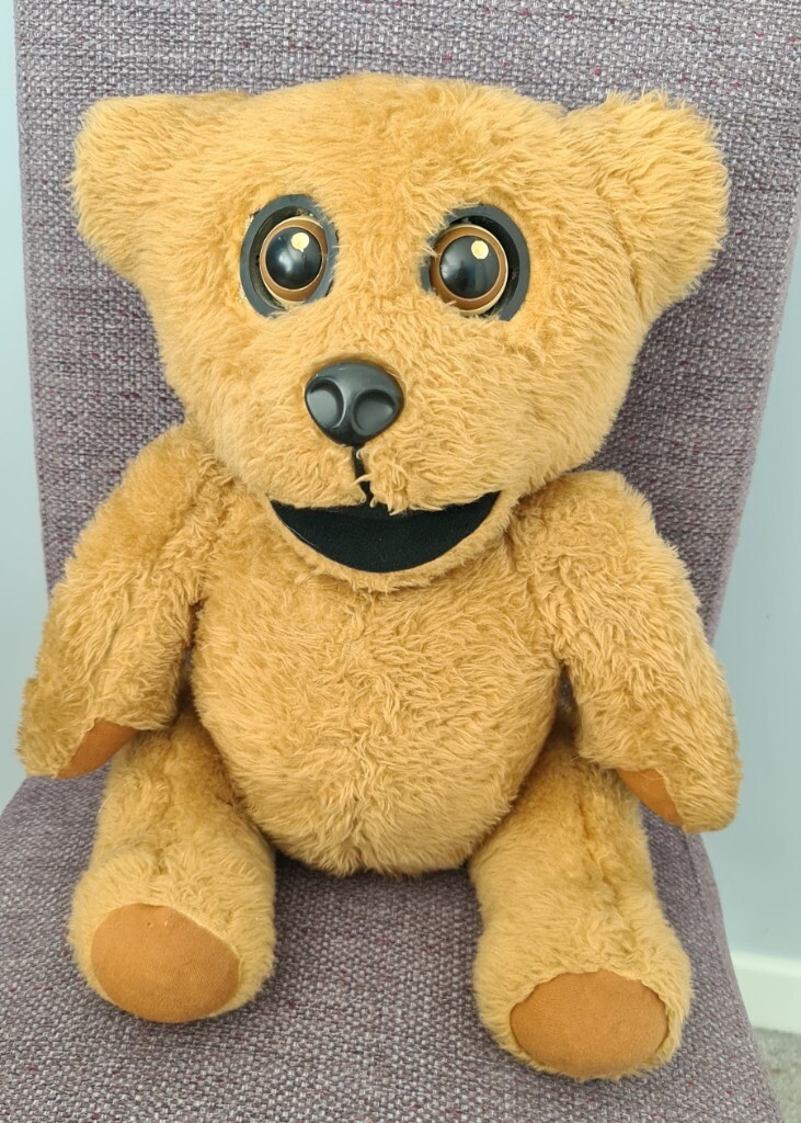 Vintage Nookie Bear 1975 Ventriloquist Puppet TV Teddy Roger De Courcey