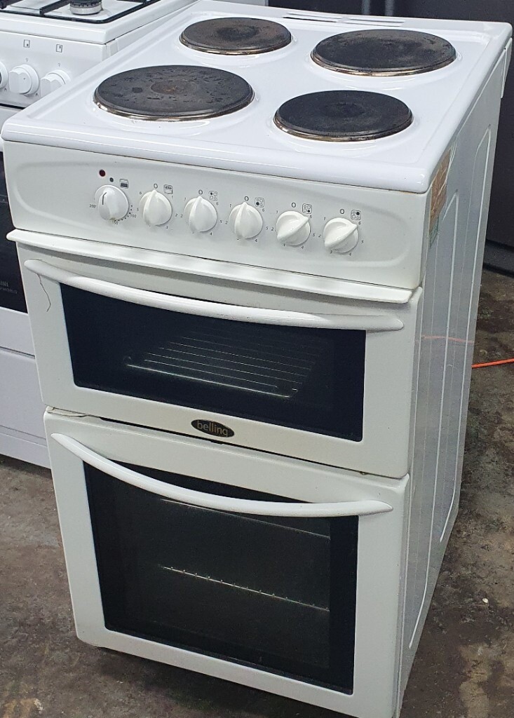 BELLING 335WH 50CM ELECTRIC TWIN CAVITY OVEN WHITE COOKER in Hunslet