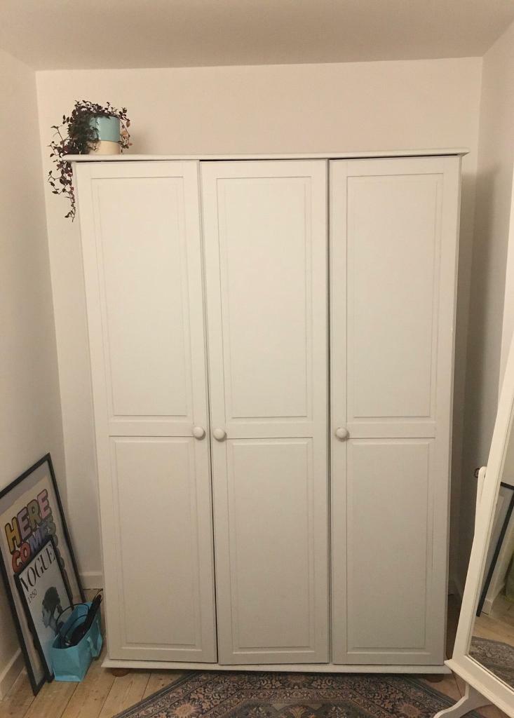 Three Door Pine Wardrobe In Welwyn Garden City Hertfordshire