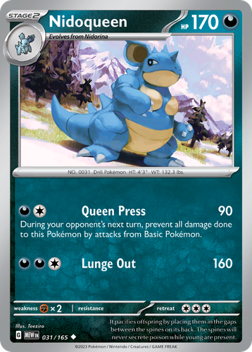 Nidoqueen 31/165 Uncommon | 151 | Pokemon Card | eBay