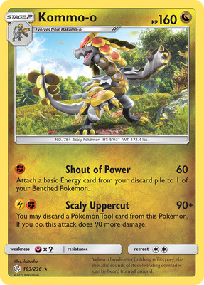 Sun & Moon: Cosmic Eclipse Kommo-o  Near Mint Reverse Holofoil  