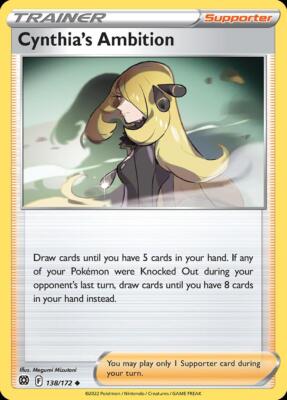 Pokemon Cynthia's Ambition (138/186) Brilliant Stars LP