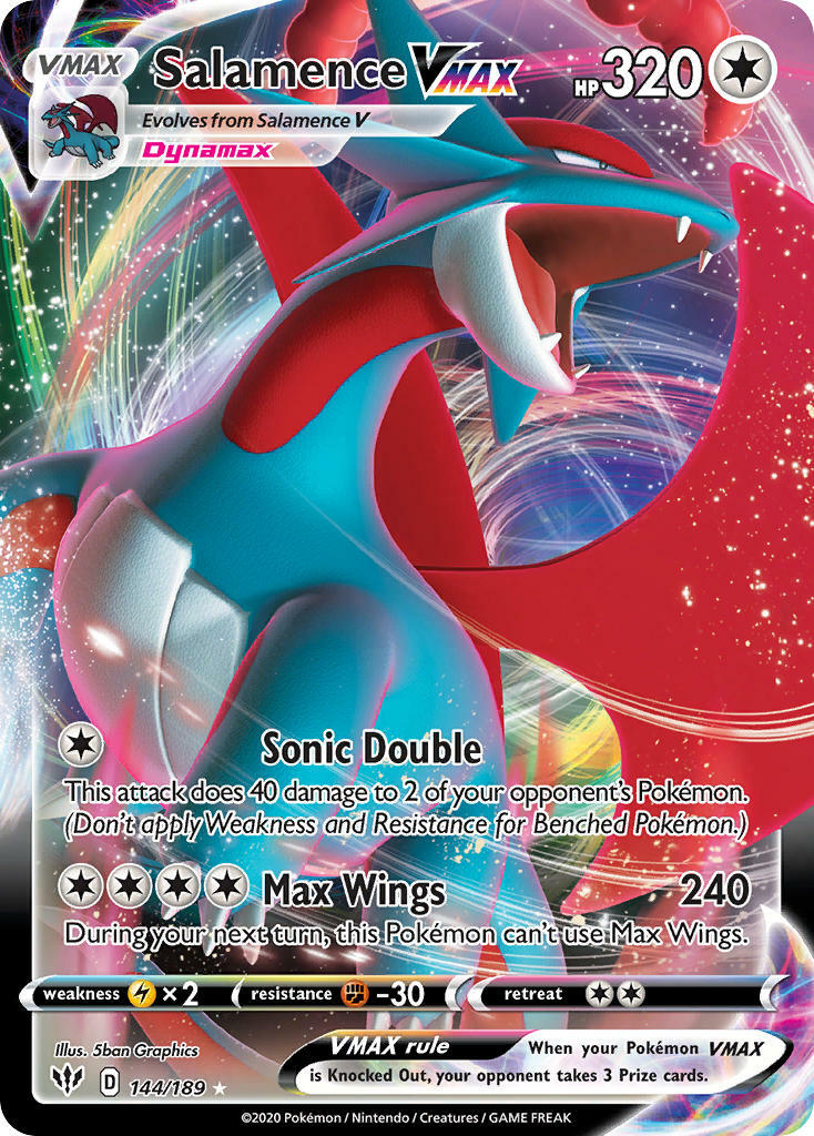 Salamence VMAX 144/189 - Darkness Ablaze - Ultra Rare