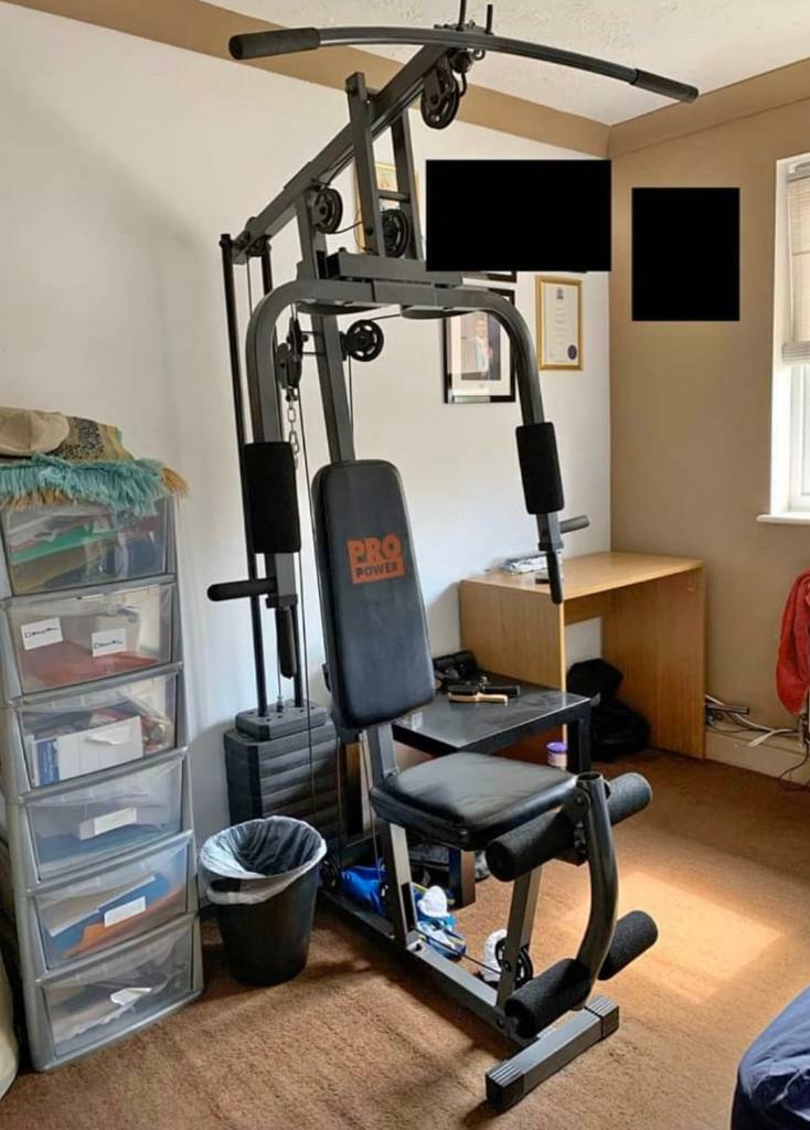 FREE DELIVERY PRO POWER MULTIGYM HOME WEIGHTS MACHINE GREAT CONDITION