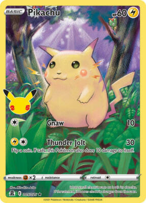 ポケモンカードゲーム 2021 POKEMON BIRTHDAY PIKACHU-HOLOPSA10 2021 Pokemon Birthday Pikachu #24 HOLO Celebrations 25th
