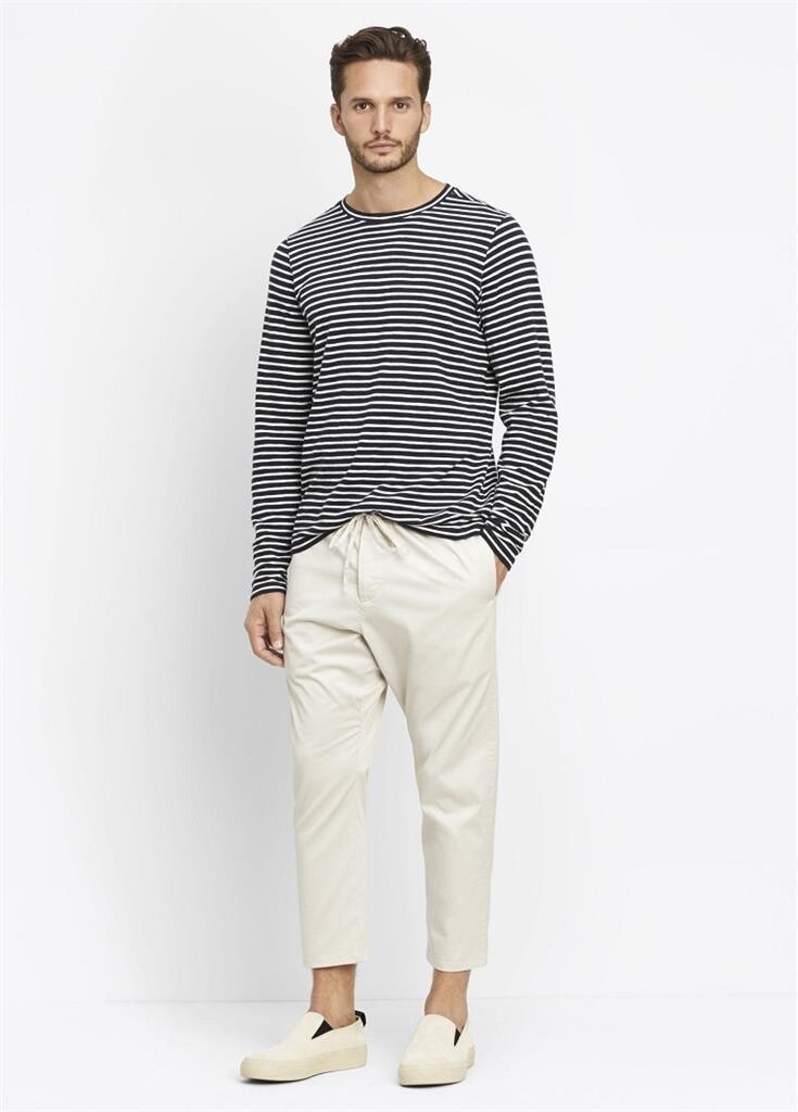 Vince Men's Dropped Rise Cotton Drawstring Crop Pants Stone SIZE S/P