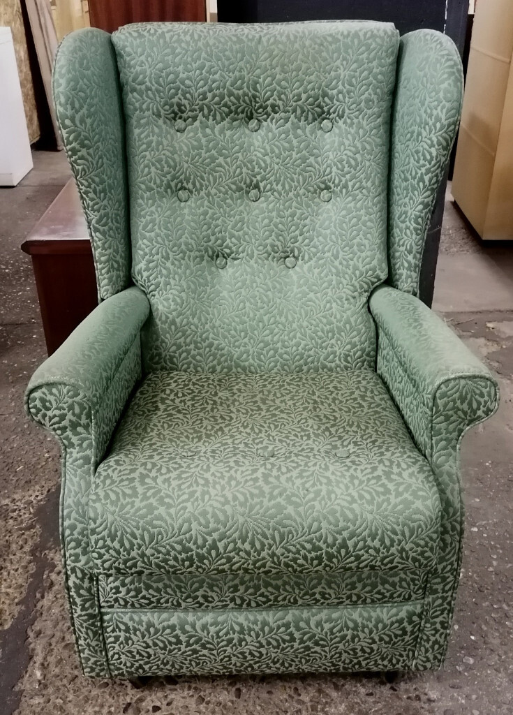 Wingback fireside chair in mint green in Harleston, Norfolk Gumtree