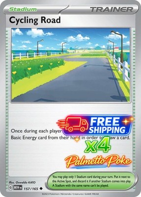 X4 Cycling Road 157 NM  Scarlet & Violet 151 Playset