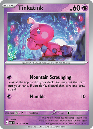 Tinkatink 82/182 Pokémon TCG Paradox Rift | eBay