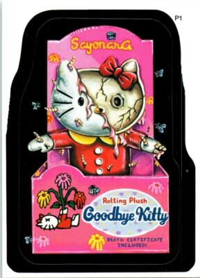 2004 TOPPS WACKY PACKAGES ANS 2 PROMO CARD ALL NEW SERIES 2 GOODBYE KITTY P1