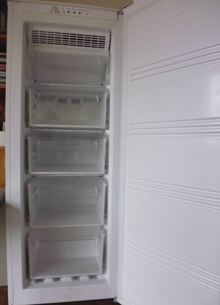Currys Essentials Upright Frost Free Freezer with Instructions in