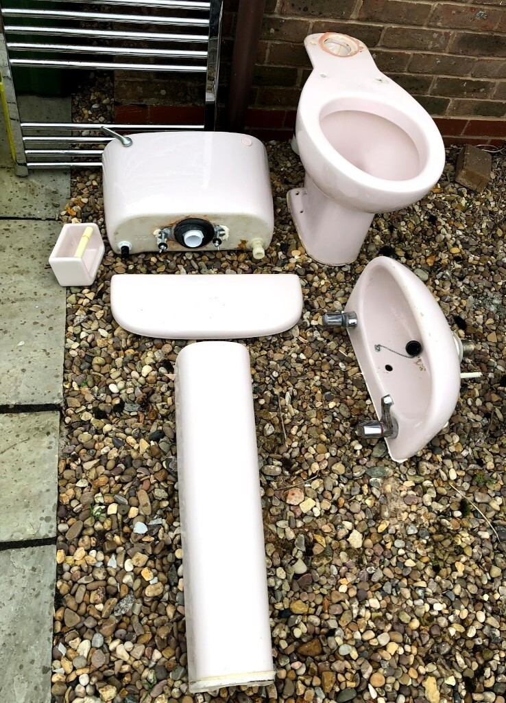 Toilet, cistern, small pedestal sink with taps in Glenfield, Leicestershire Gumtree